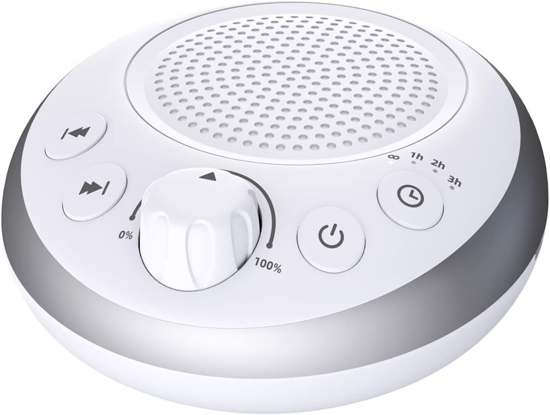 Loud Pink Noise Machine Sleep Machine Nostop 30 Soothing Sounds for Baby Kids Adults Sleep Pinknoise Machine 36-Level Vol Auto-Off Timer Memory Function for Home Travel Office
