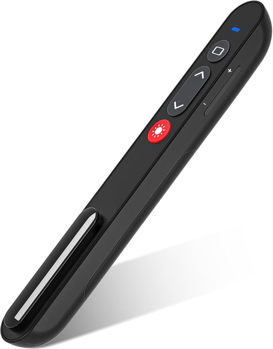 Presentation Clicker Remote Pointer Cat Toy, Wireless Presenter Presenter Clicker USB Control for PowerPoint Presentations, PPT Clicker Remote with Red Light Pointer for Cats Dogs