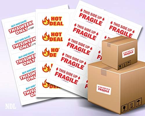 NextDayLabels – 4” x 2” Rectangular Sticker Labels for Printer - White Laser/Inkjet Printer Labels Return Address Labels Shipping Label Stickers (50 Sheets, 10 Per Sheet, 500 Labels)