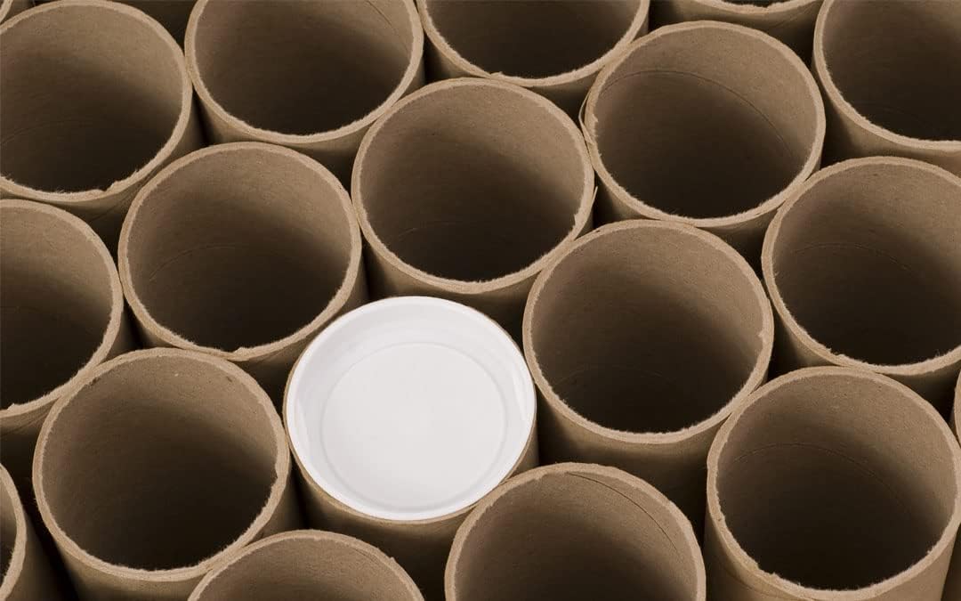 MagicWater Supply Mailing Tube - 3 in x 24 in - Kraft - 6 Pack - for Shipping and Storage of Posters, Arts, Crafts, and Documents