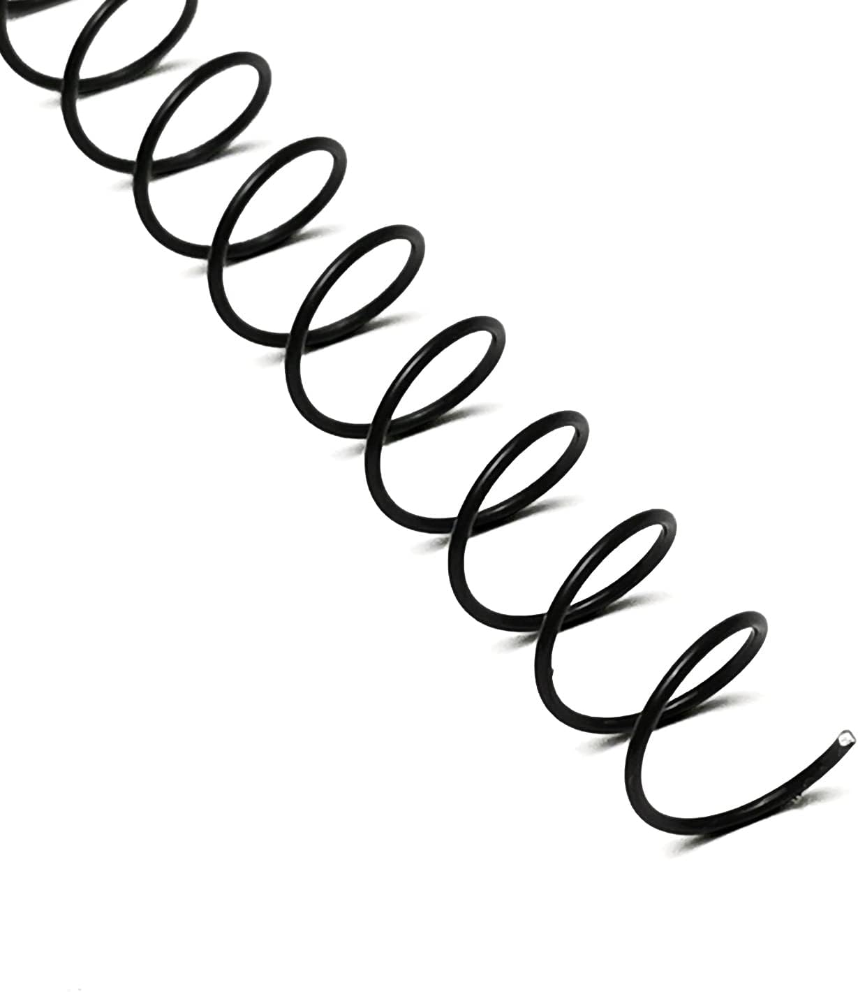 RAYSON 14.3mm Wire Spiral Coil Binding, 3:1 Pitch, 9/16" Metal Coils Comb Binding 115 Sheets Capacity, Black Color & Pack of 100