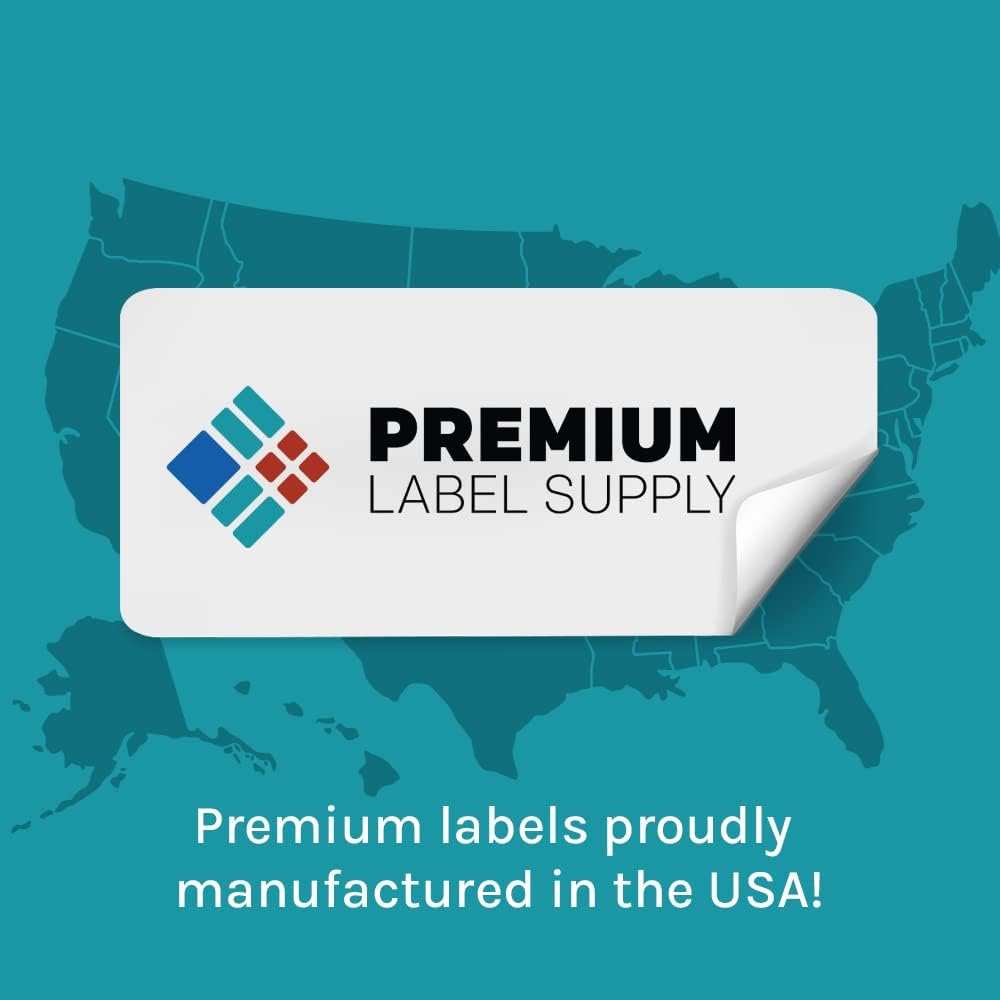 Premium Label Supply Bright Neon Color Fluorescent Stickers - 2" x 4" Labels - (Pink Fluorescent, 5000 Labels)