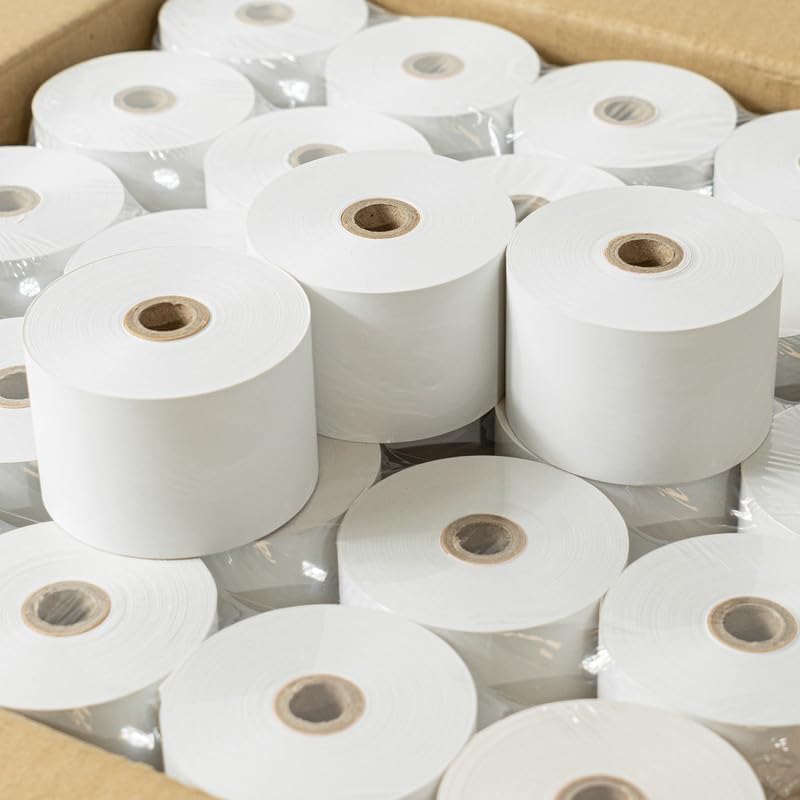 44mm x 220' Thermal, 50 Rolls, Compatible with Sharp ER-A410 ER-A420 ER-A450T XE-A401 XE-A406 XE-A41S XE-A42S XE-A50, and More