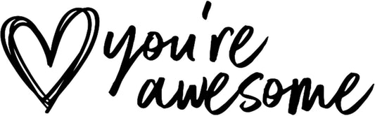 Custom Self-Inking Stamps | 49 Designs | Fun Phrases | Grading Made Easy | Classroom, Library and Book Stamps (You're Awesome, Xtra Wide)