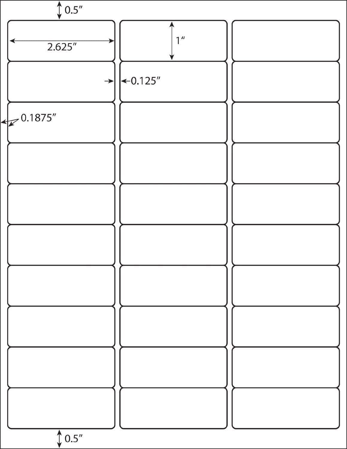 30 up Label 1" x 2-5/8" Shipping Address Labels, FBA Barcode Sticker, 200 Sheets 30 Per Page Mailing Label for Laser/Inkjet Printers (6000 Labels)