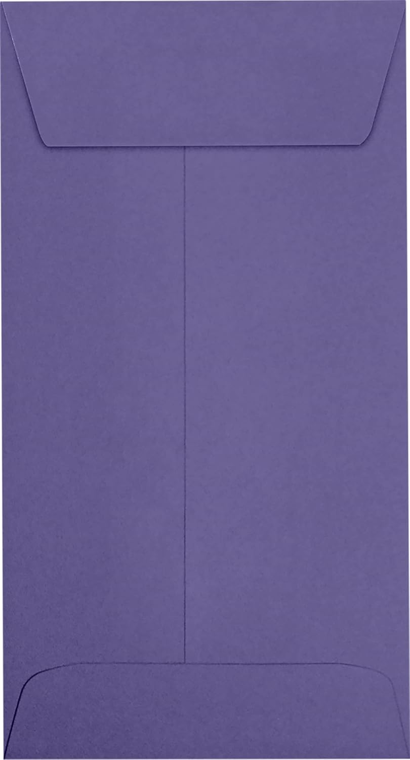 LUXPaper #7 Coin Envelopes | Peel & Press | 3 1/2" x 6 1/2" | Wisteria Purple | 80lb. Text | 250 Qty