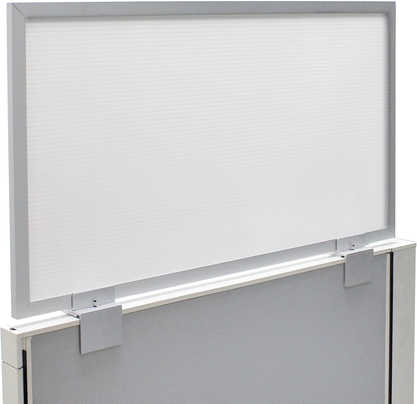 OBEX Privacy Screen & Office Panel Extender for Office Cubicles, Polycarbonate Desk Privacy Panel & Divider for Office Cubicle, 24" x 24", White