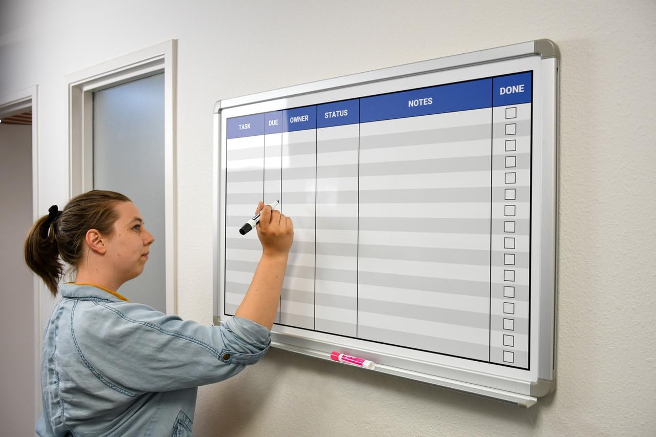 Task List Whiteboard 36" x 24"