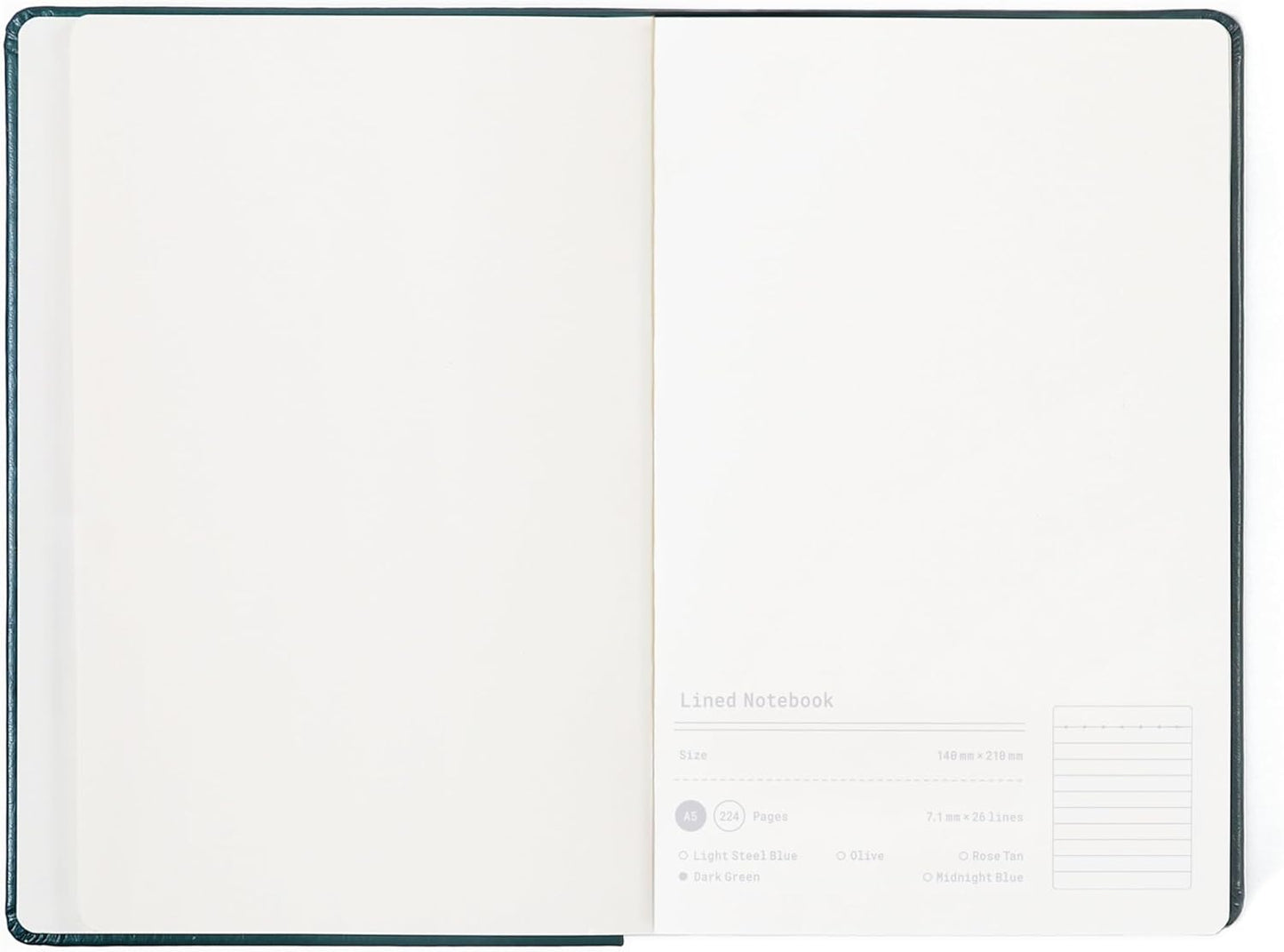 Lined Journal Notebook, A5,244 Pages, PU Leather Hardcover, 100gsm Thick Paper, Professional Notebook for Writing, Office & Work(Oliver)