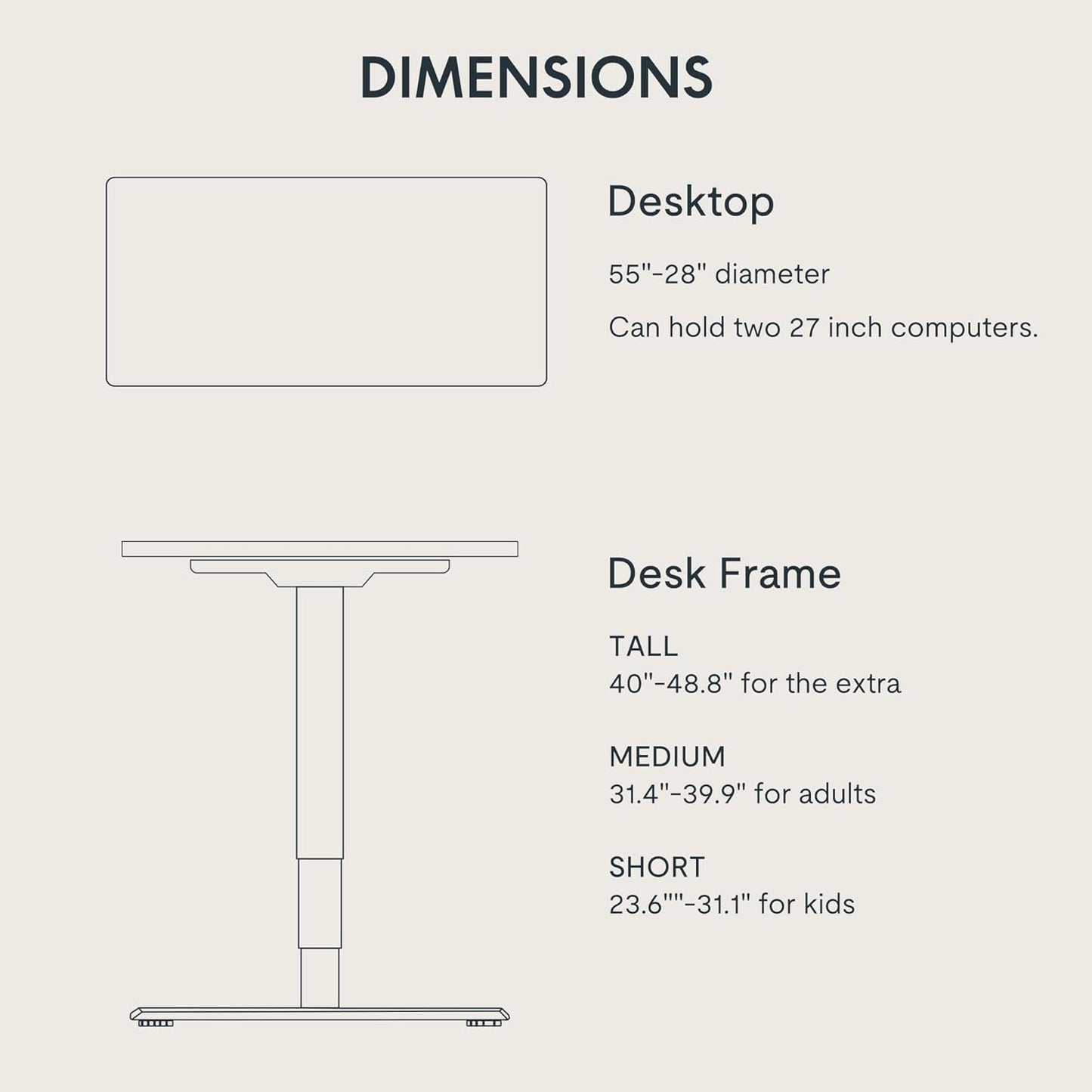 FLEXISPOT E6 Essential 3 Stages Dual Motor Electric Standing Desk 55x28 Inch Whole-Piece Board Height Adjustable Electric Sit Stand Desk(White Frame + Brown Wood Grain Desktop, 2 Packages)