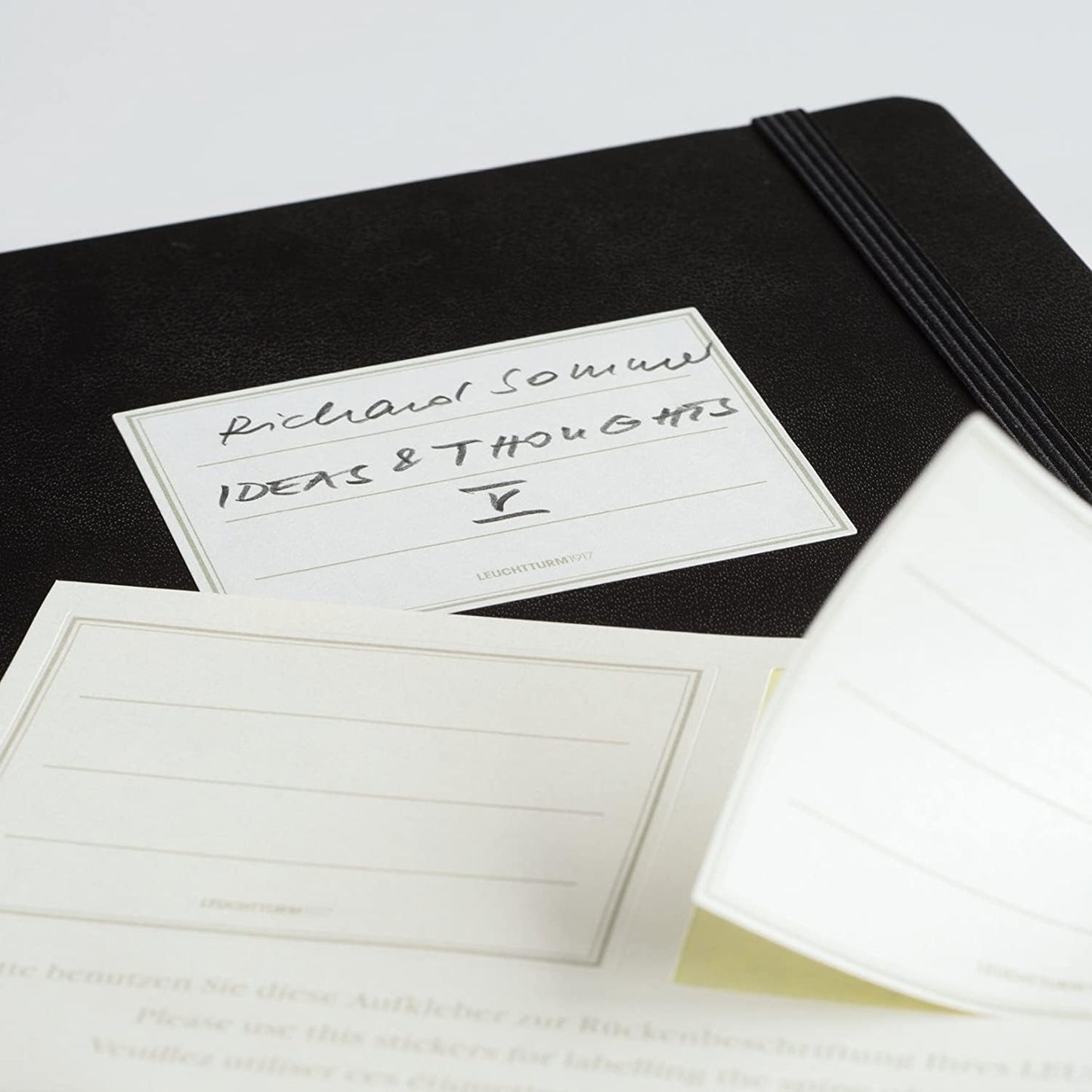 LEUCHTTURM1917 - Notebook Hardcover Medium A5-251 Numbered Pages for Writing and Journaling (Black, Ruled)