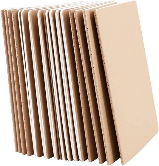 16 Pack Notebook Journals for Travelers, Students and Office, Writing Diary Subject Notebooks Planner with Thick Paper, 60 Pages, 30 Sheets, 8.3x5.5 inch, A5 Size, Travel Journal Set.(Lined)