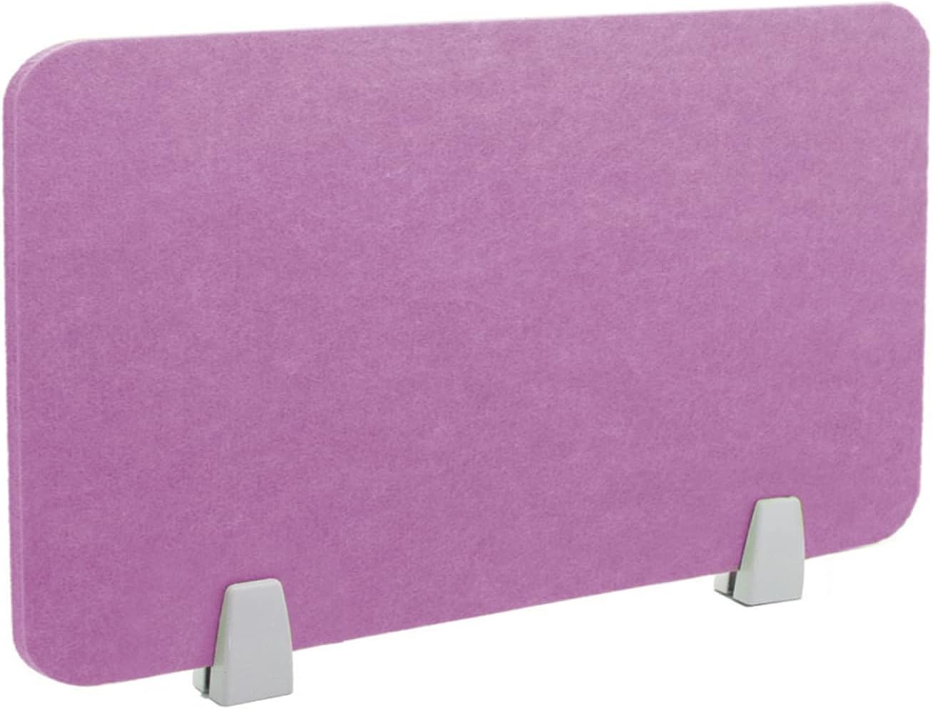 Icegrey Acoustic Desk Divider Privacy Panel Removable Sound Absorbing Desk Partition Board with 2 Clips for Student Call Centers Offices Braries Classrooms Library, Light Purple, 31.2x11.7