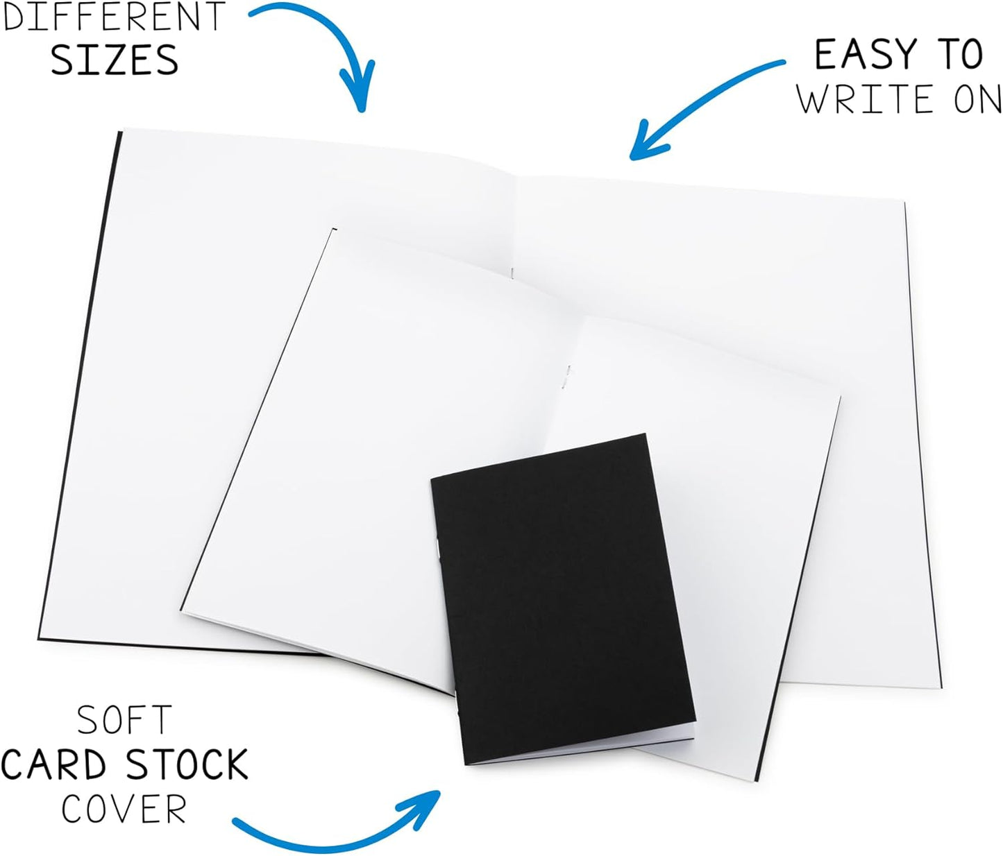 Hygloss Blank Books 8.5 x 11 Inches - 20 Pack – Kraft Color Paperback for Drawing & Writing – Empty Books for Journaling, Sketching or Arts & Craft