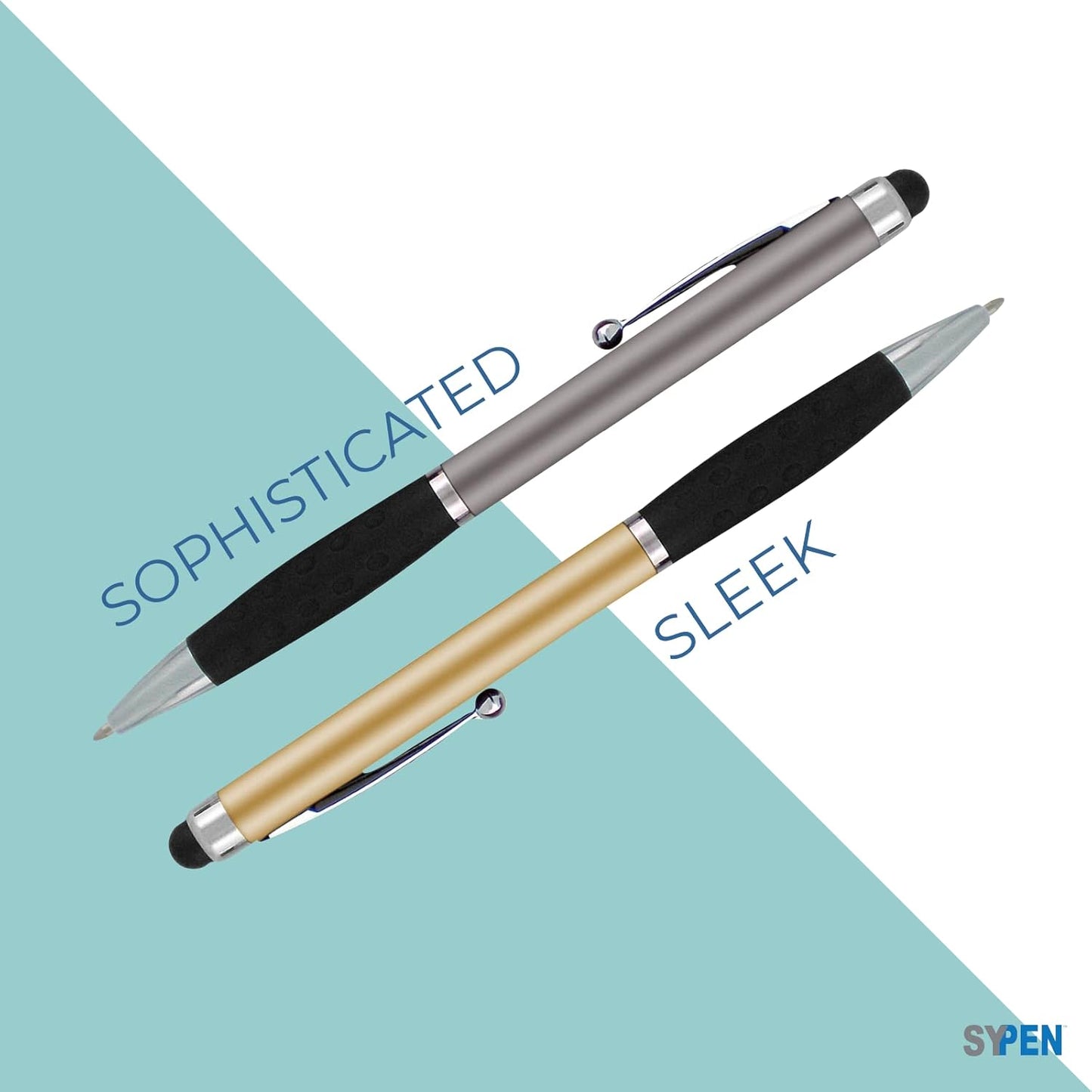 Customized Pens With your Custom Logo or Text-600 Pack Bulk-for Businesses, Parties, and Events, 2 in 1 Ballpoint Pen & Stylus Compatible with Touchscreen Devices, Red Barrel, Black Ink
