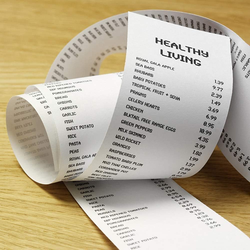 2 1/4 Thermal Paper 50 Rolls for Credit Card Machine POS Register Receipt Paper Roll (2 1/4 inch x 50 feet)
