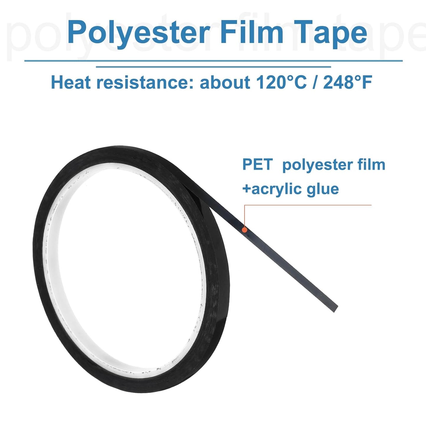 uxcell 3pcs 1/4" x 36 Yard Graphic Tape Whiteboard Grid Marking Tape Pinstripe Chart Line, Black