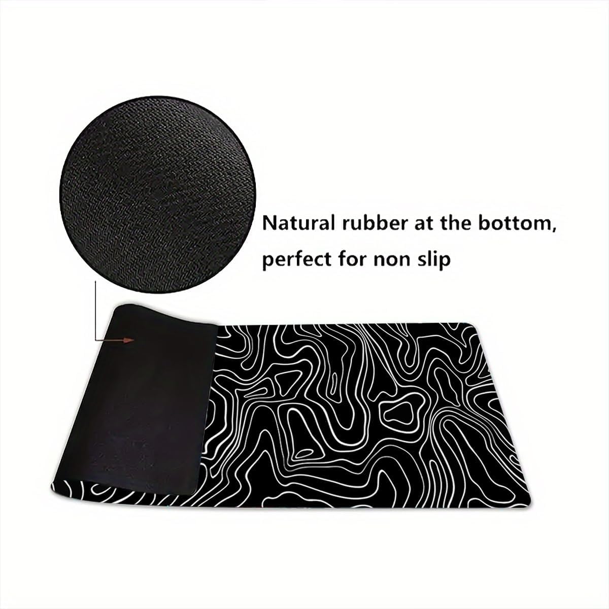 Large Mouse Pad for Desk - Gaming Mouse Pad with Stitched Edges, Anti-Slip Base, Desk Pad for Keyboard and Mouse