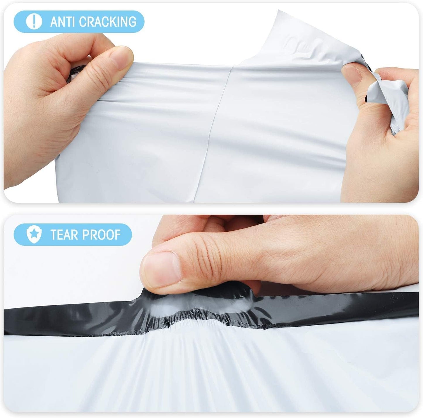 Fuxury Poly Mailers Large 19x24” 50 Pack, XL Shipping Package Envelopes,Strong Adhesive Sealing, Waterproof Postal Mailing Bags for Clothing, Return, Accessories