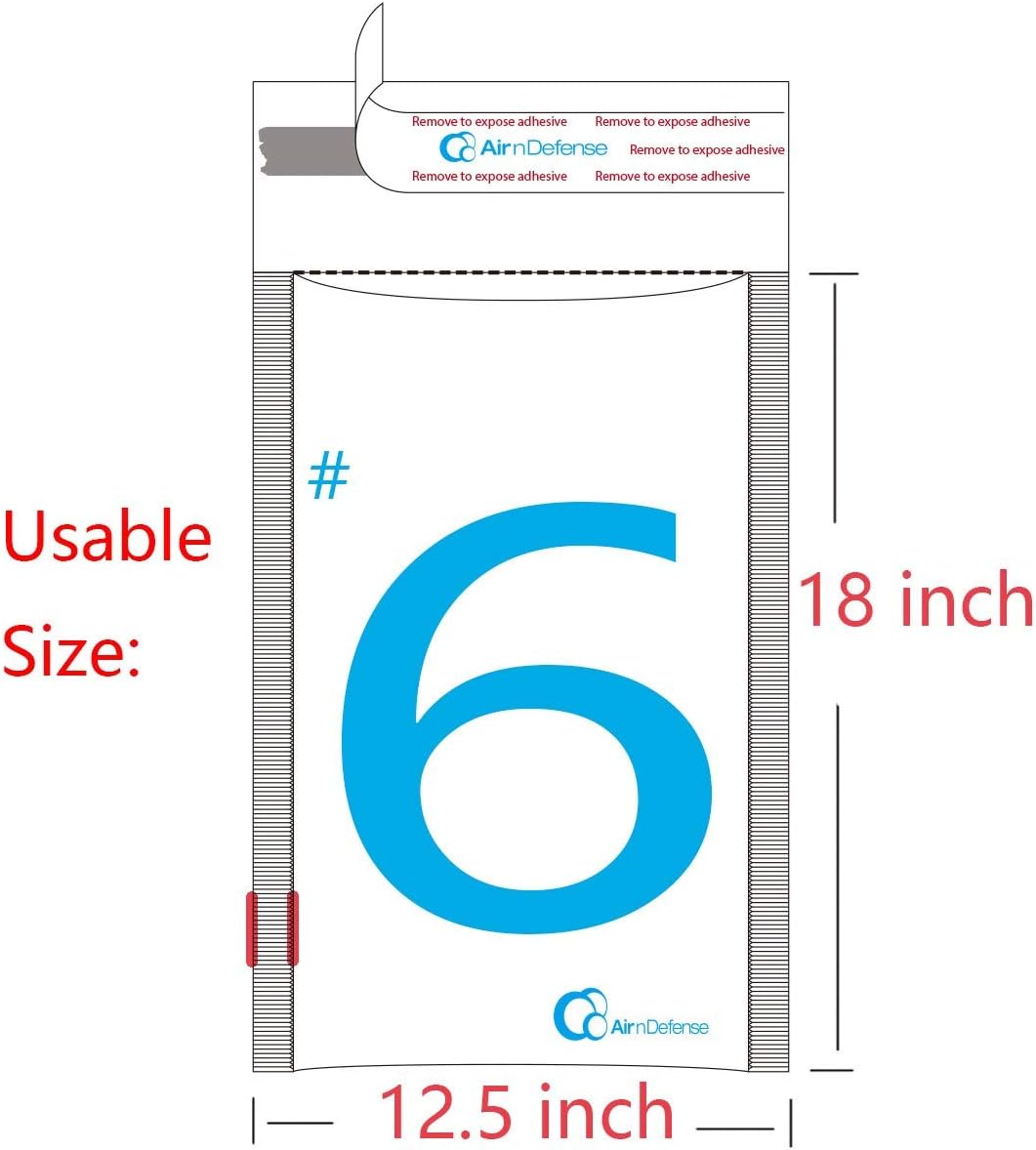 50/100/200/300/400/500 pcs #6 12.5x19 Poly Bubble Padded Envelopes Mailers Shipping Bags AirnDefense (400)