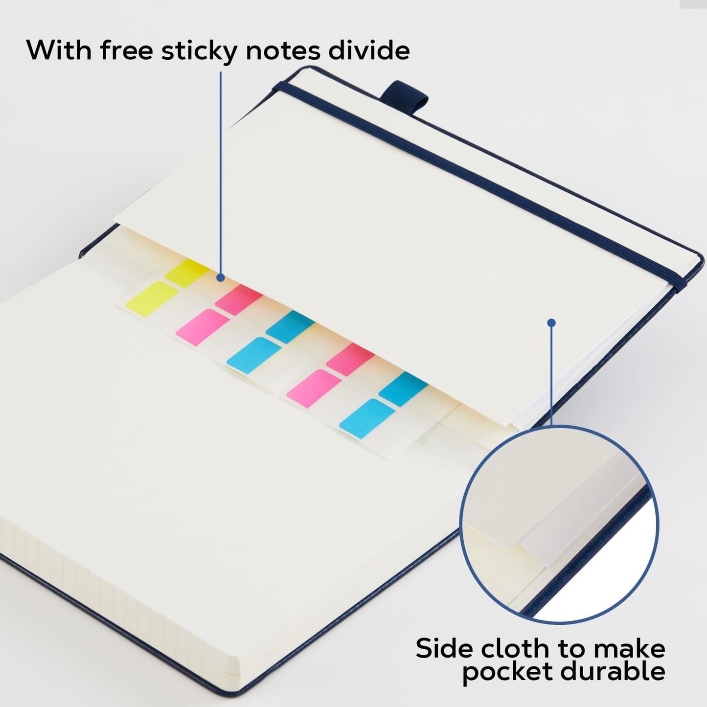 Notebook Journals for Writing Women/Men, 320 Pages Thick Daily Journal Notebooks with 100Gsm Lined Paper, Hardcover Notebook College Ruled for Work School, Faux Leather, A5 (5.7'' X 8.4'') ,