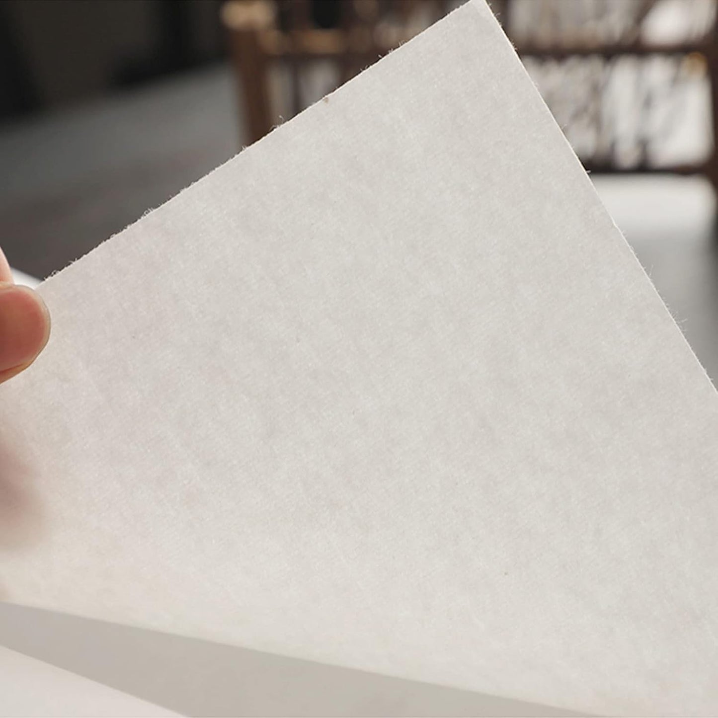 MEGREZ Roll Pack Thicken Calligraphy Xuan Paper for Chinese, Japanese, 35cm x 20m(13.8in x 65.6ft), Half Raw Ripe, White