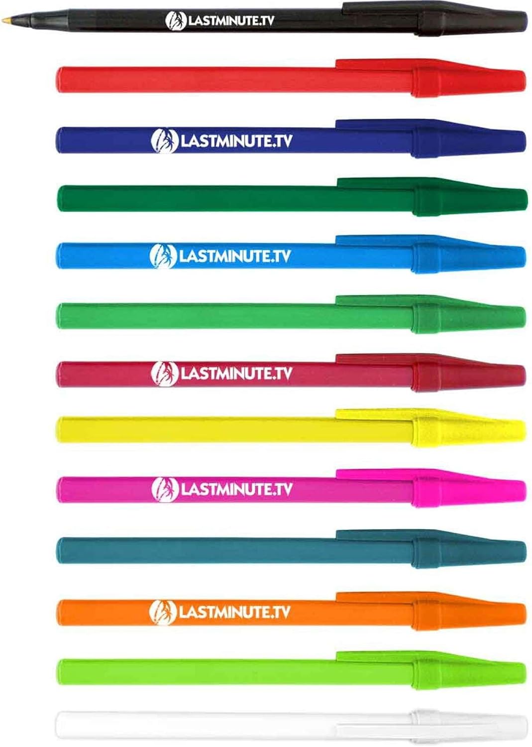 Personalized Stick Pens With your Custom Logo or Text-500 Pack Bulk-for Businesses, Parties, and Events, Custom Printed Slim Ballpoint Pens Colored with Cap, Burgundy, Black Ink