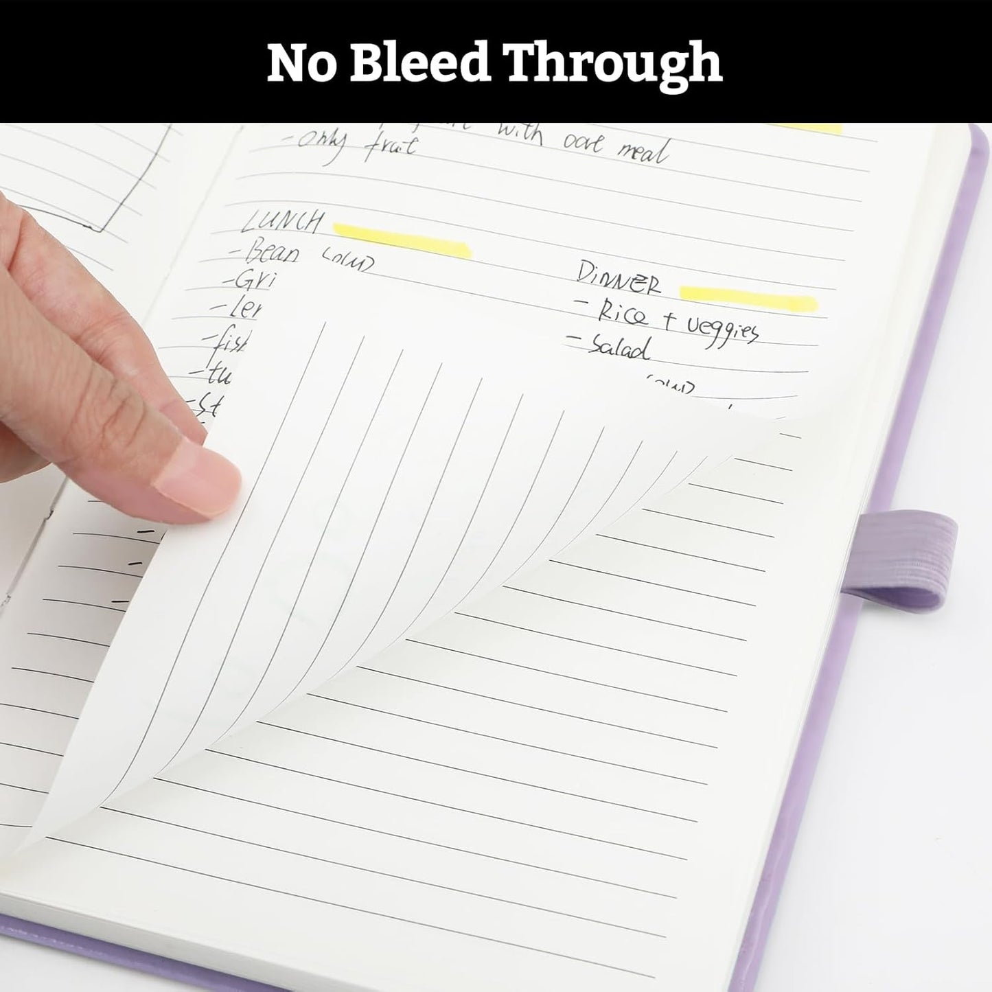 Hardcover Lined Bullet Dotted Journal Notebook, A5 140 192 Pages 100 120Gsm Paper College ruled for School,Work,Travel,and Daily Planning，5.7''*8.3'' (2, Lavender, A5 Lined)
