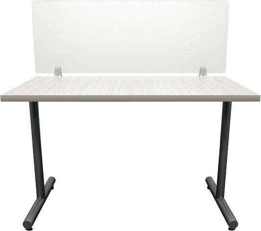 OBEX Frosted Acrylic Desk Mounted Privacy Panel, 12" x 48", Frosted