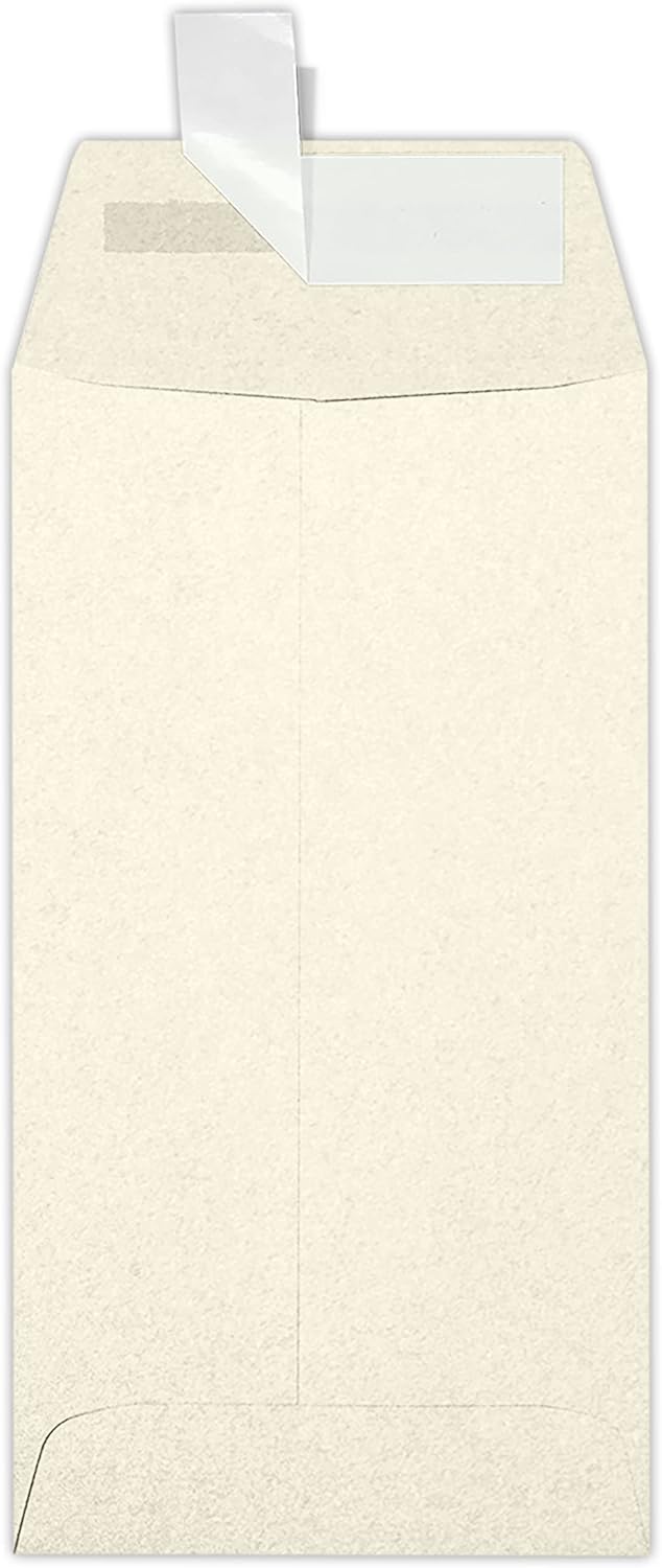 LUXPaper #7 Coin Envelopes | Peel & Press | 3 1/2" x 6 1/2" | Champagne Metallic | 81lb. Text | 500 Qty