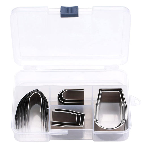 18PCS Leather Craft Embossing Punch Set Kit, Alloy Steel Leather Punch Set, for DIY Leather Punching Tools
