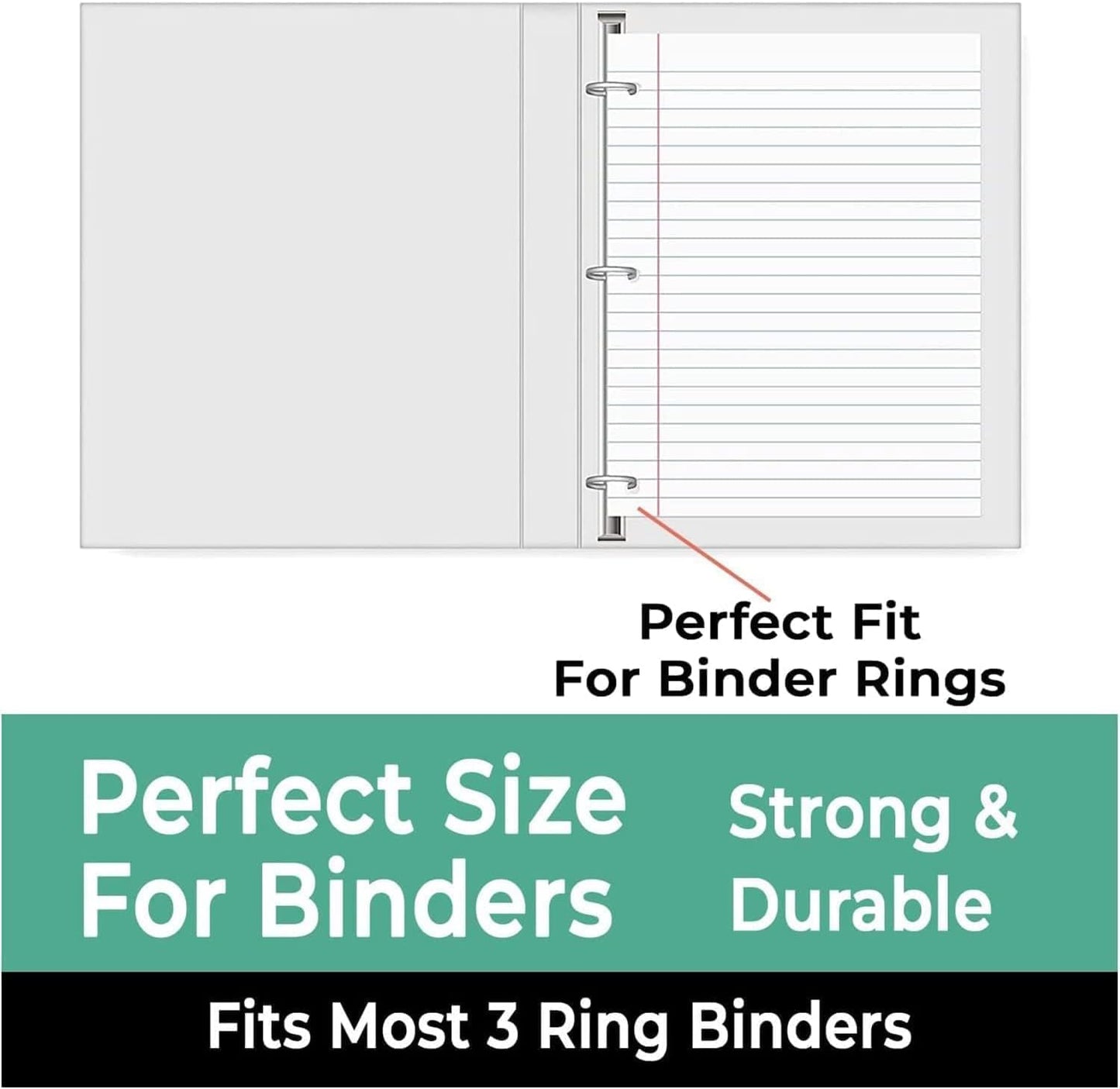 1152 Pack (Pallet) Loose Leaf Paper Bulk, 172800 Sheets, Wide Ruled, 150 Sheets/Pack, 8 x 10.5", Pallet of Filler Paper, 3 Hole Punched, 56 Gsm Thick Paper, School & Office, 4-7 Days Transit