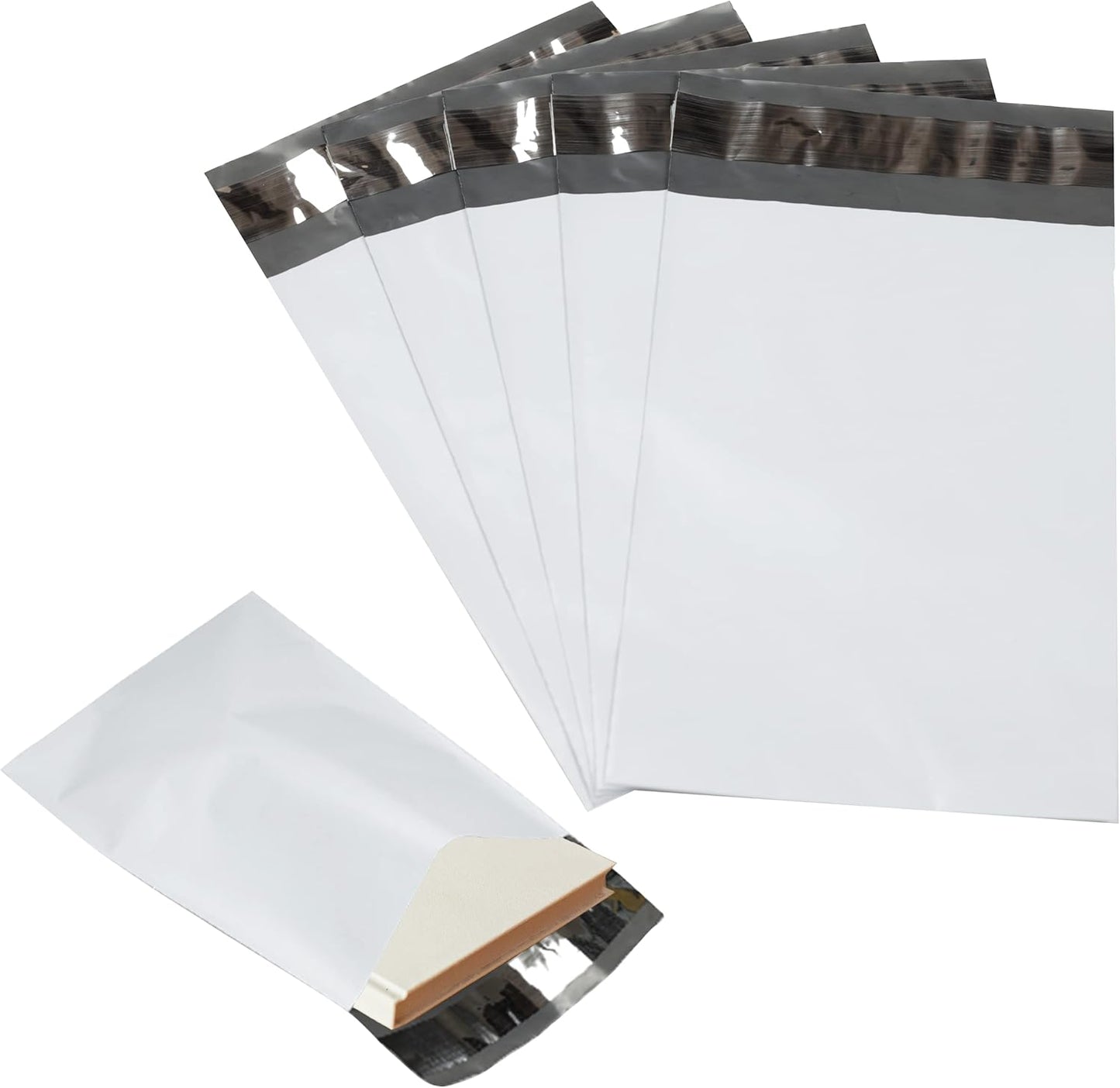 2000 Pack Secure Seal White Poly Mailers - 10x13 Safe Shipping Bags - E-Commerce Self Sealing 2 Mil Poly Envelopes