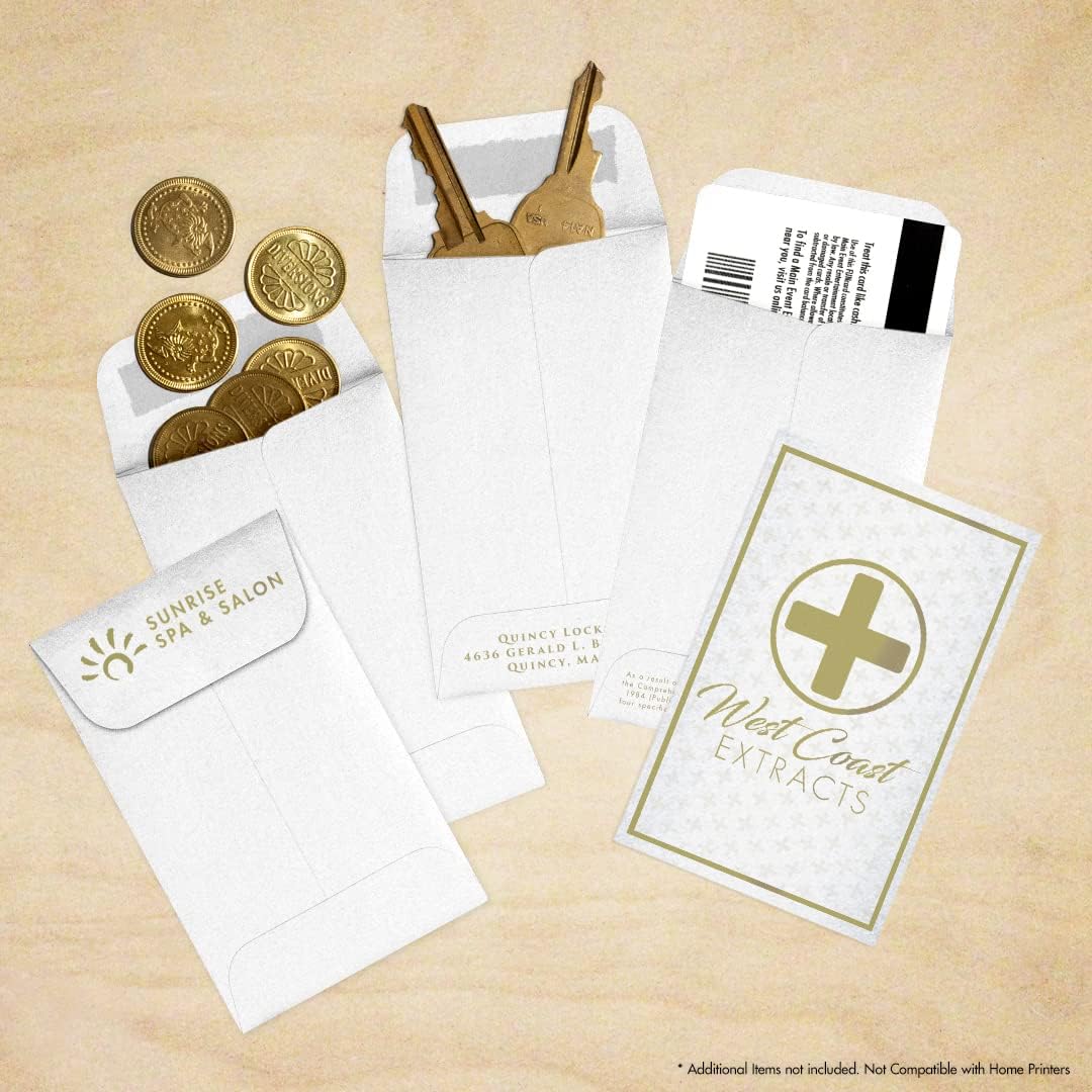 LUXPaper #1 Coin Envelopes | 2 1/4" x 3 1/2" | Crystal Metallic | 80lb. Text | 1,000 Qty