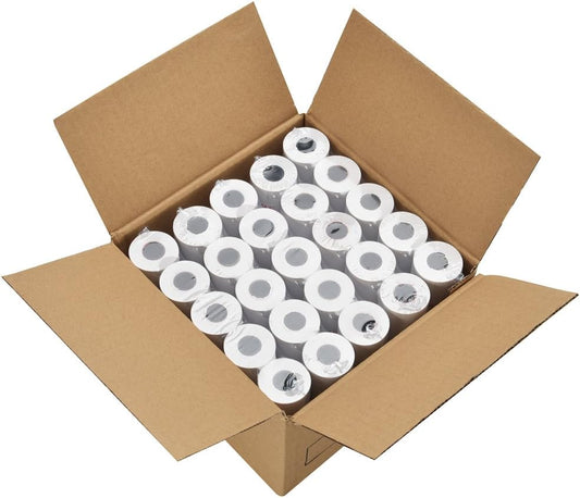 MFLABEL 2-1/4" x 50' Thermal Paper Rolls - 150 Rolls Premium POS Receipt Paper for Credit Card Terminals & Systems | High-Definition, Cost-Saving Bulk Pack!