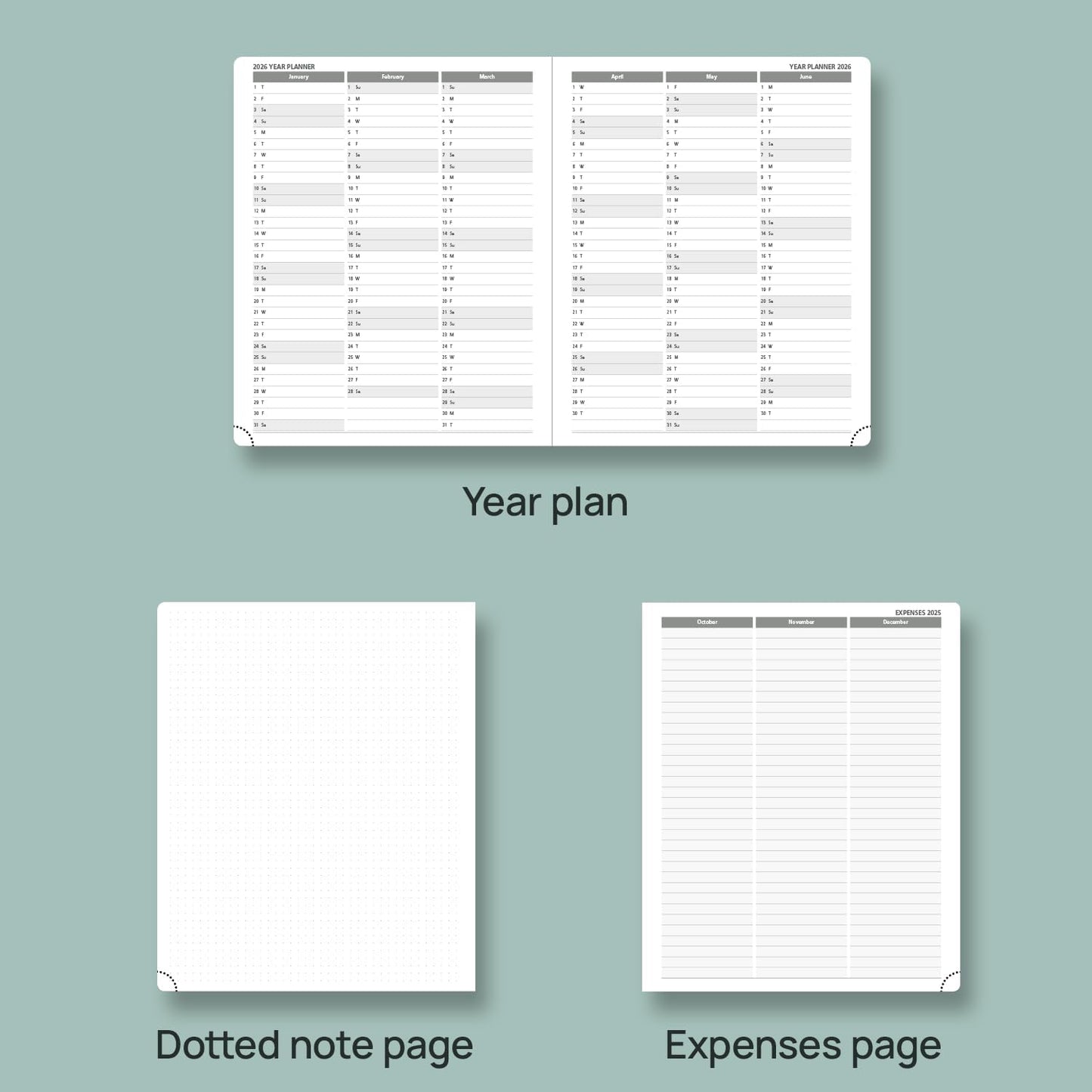 POPRUN Planner 2025-2026, (Large 8.5'' x 10.5'' Hard Cover) Academic Calendar (July 25-June 26) Daily Weekly and Monthly Appointment Book with Hourly Time Slots, Monthly Tabs, 100 GSM - Orange