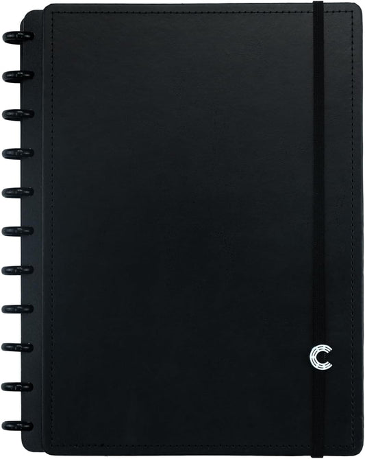 Premium Discbound Notebooks - Plan, Organize, Customize, and Conquer- Discbound Planner with 4 Tab Dividers For Work, School, Journal, or Daily Use – Bonus 1 Sticker Sheet (Size 7.87 x 10.82", 80 Pages)