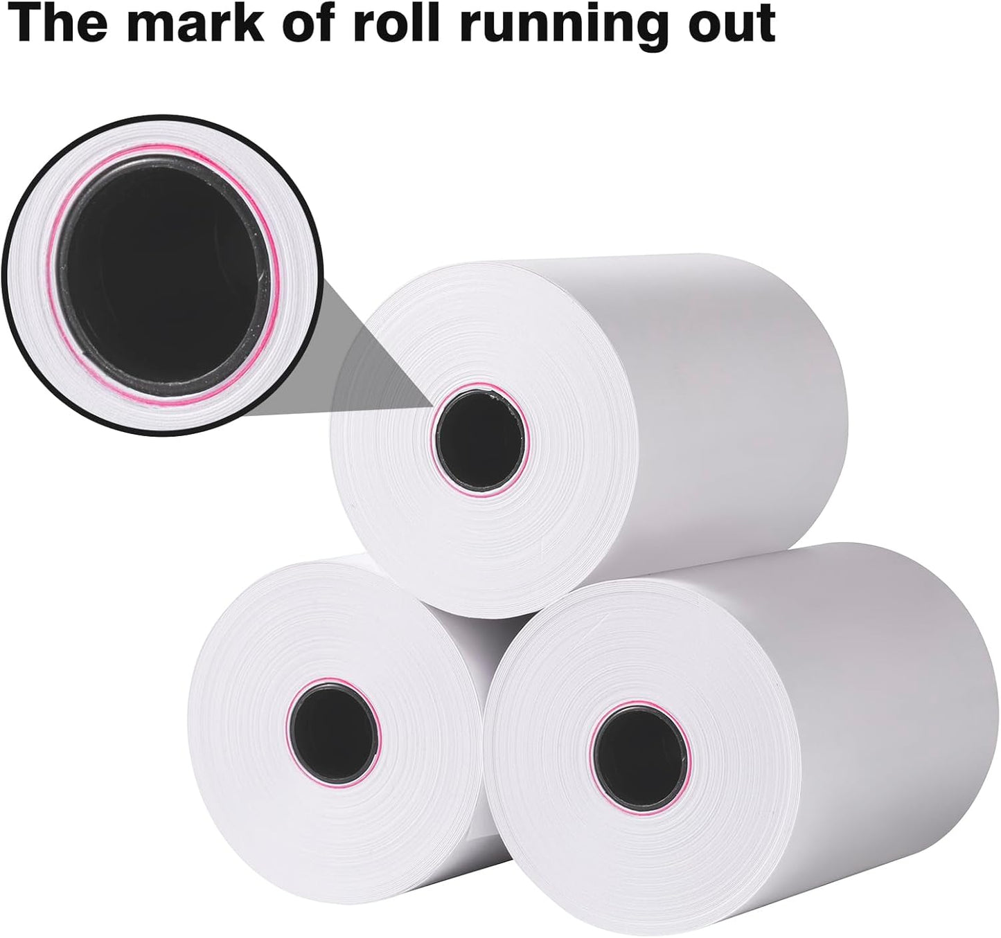 50 Rolls, 3 1/8" x 119' GOLDEN WIND Thermal Paper Receipt for Cash Register/POS Printres, 55gsm Premium Quality, White and BPA Free
