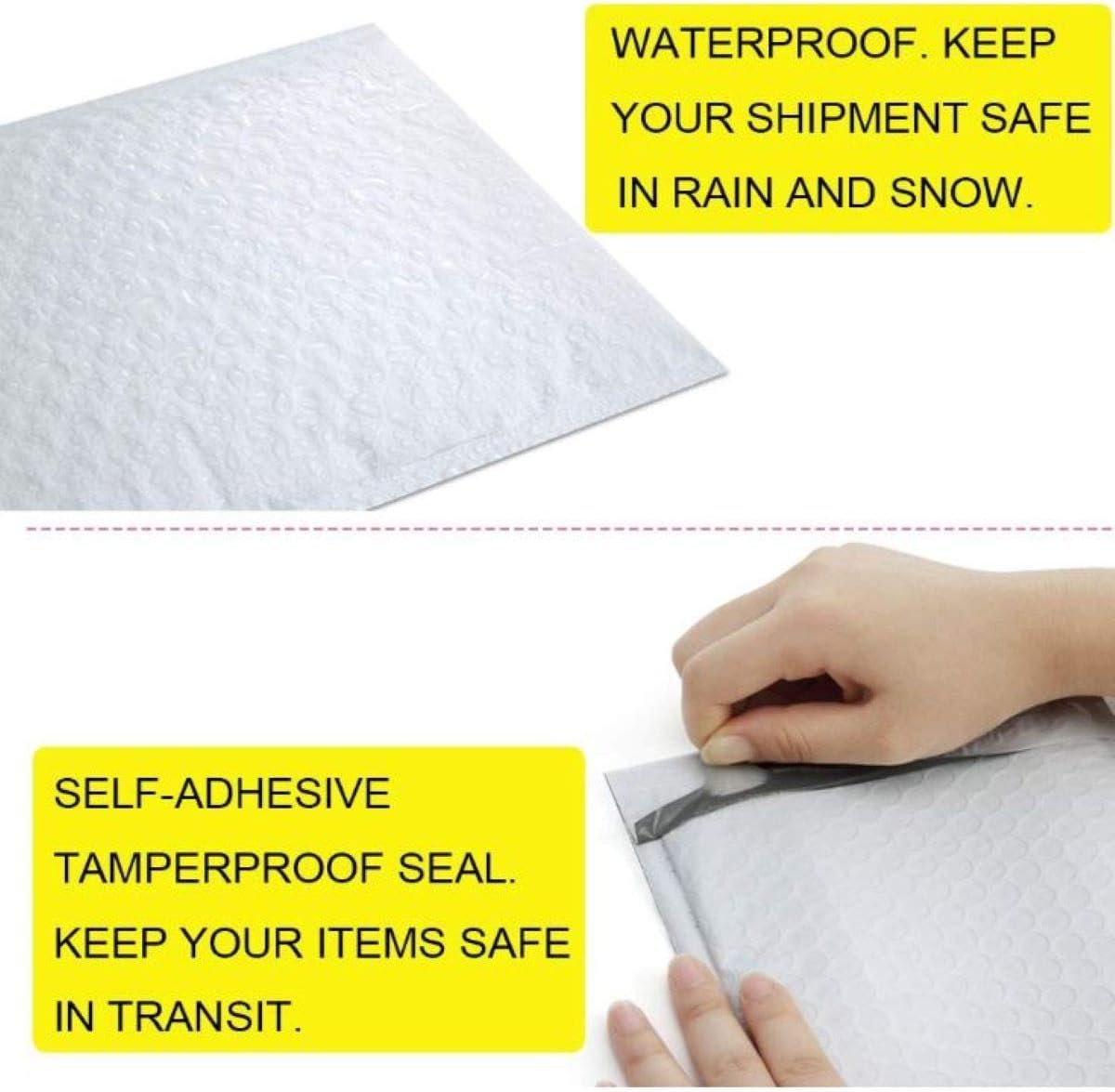 Secure Seal #1 7.25x12 Poly Bubble Mailers | Padded Shipping Envelope Mailers (Pack of 100)