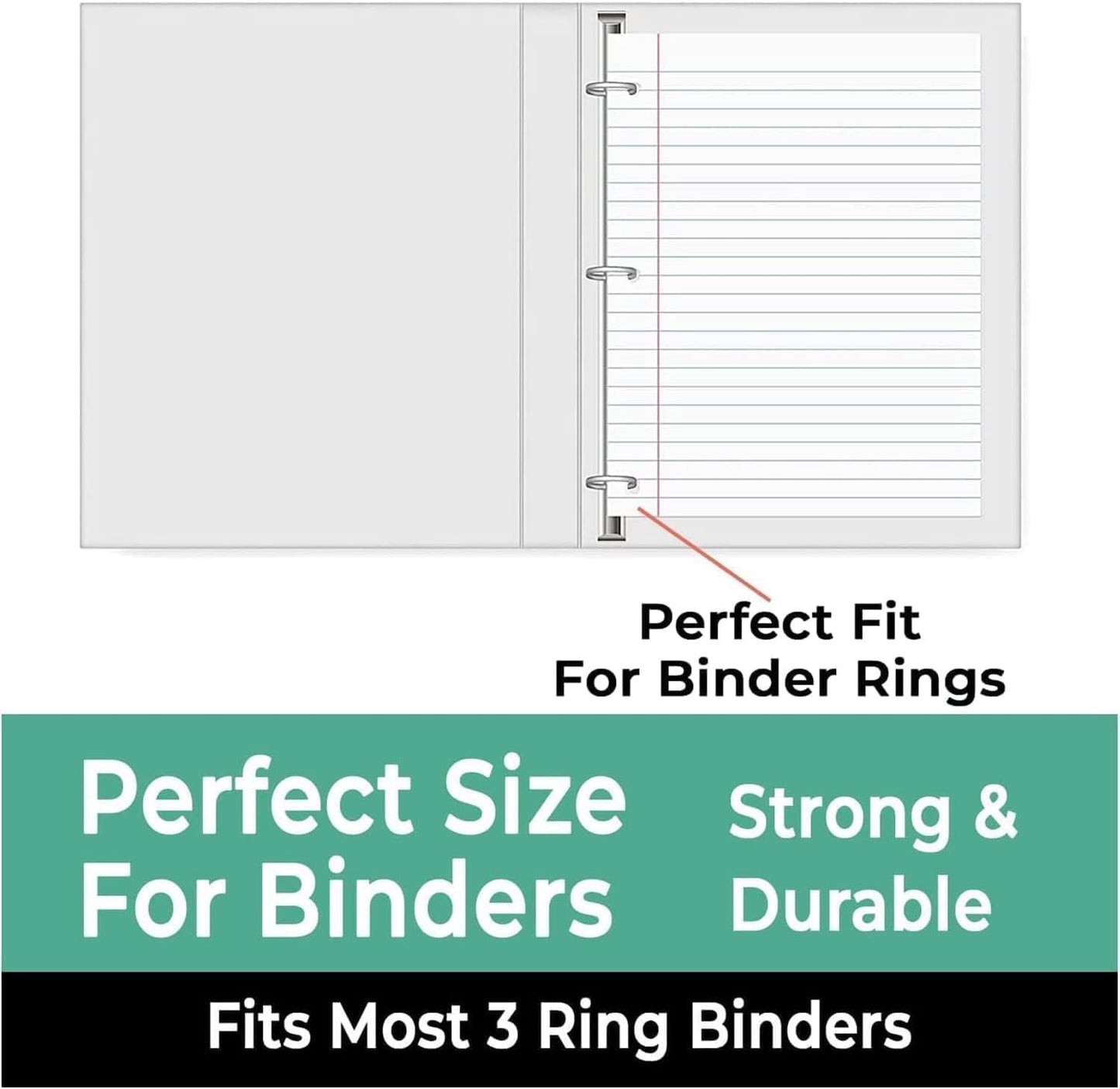 576 Pack (Pallet) Loose Leaf Paper Bulk, 86400 Sheets, Wide Ruled, Pallet of Filler Paper, 150 Sheets/Pack, 8 x 10.5", 56 Gsm Thick Sheets, 3 Hole Punched, School & Office, 4-7 Days Transit