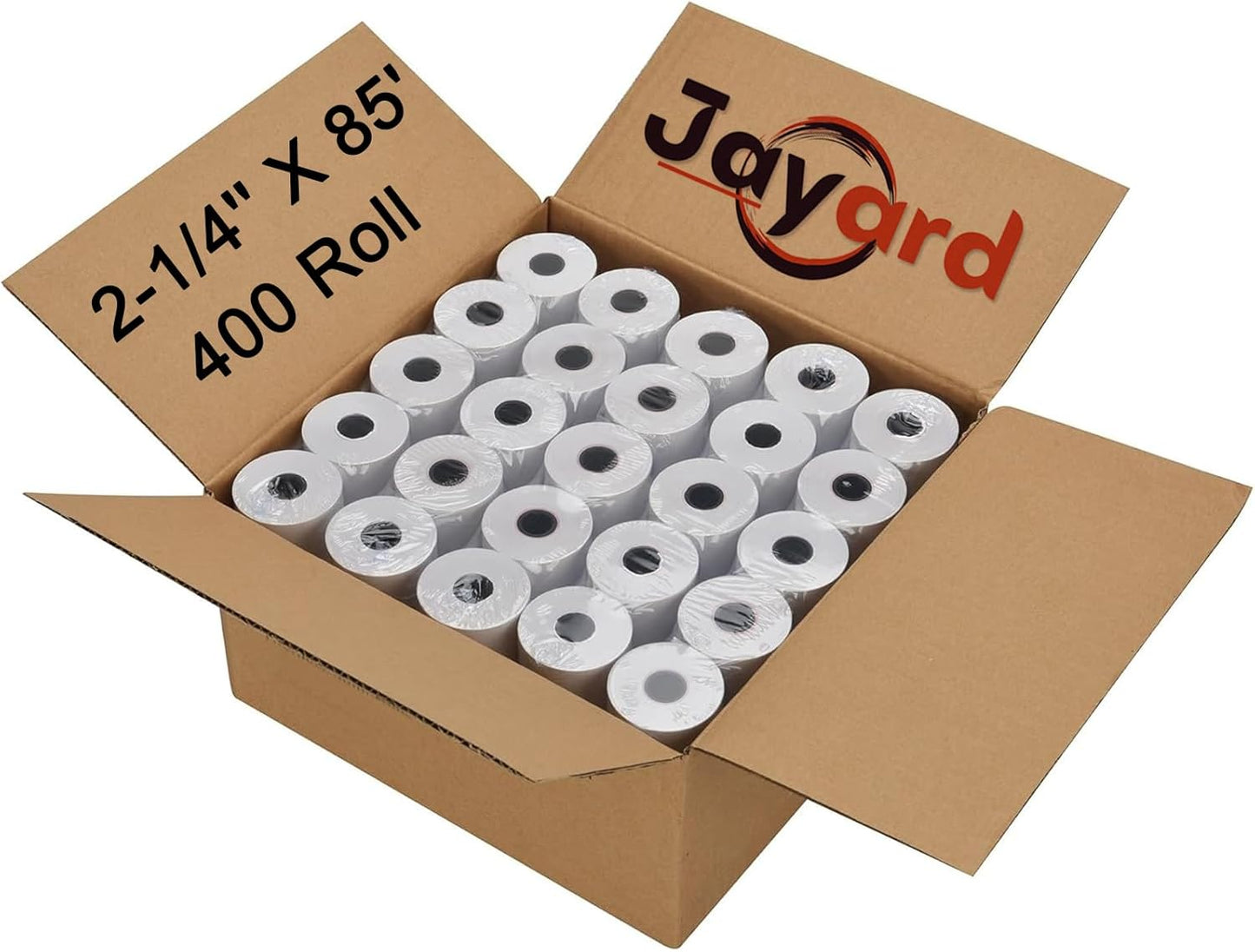 Jayard 2-1/4" X 85' Thermal Paper Rolls For Credit Card - Cash Register Rolls - Premium Register Tape Pos Thermal Printer Paper (400 Rolls)