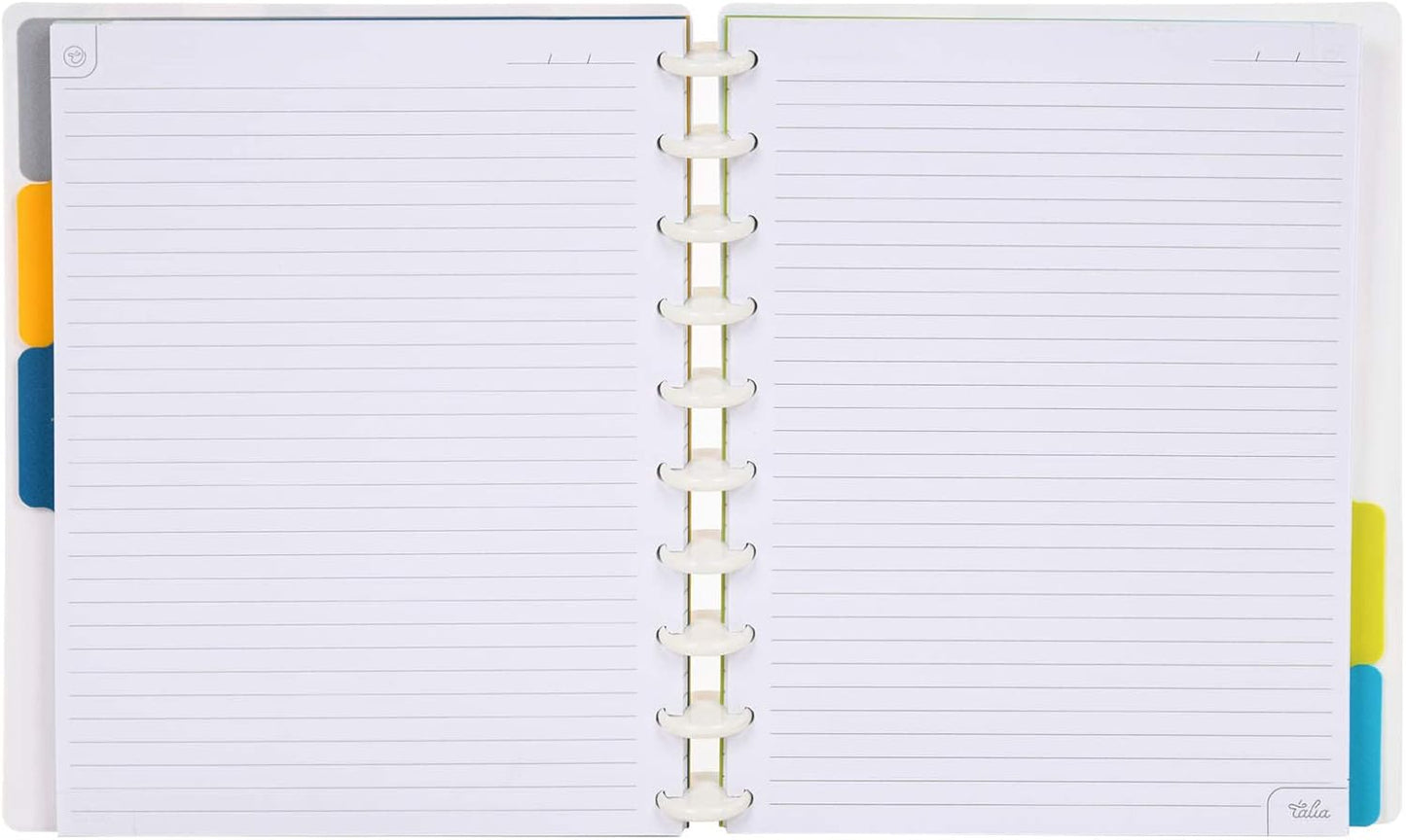 Talia Discbound Notebooks, Planner, Customizable, (xHorizon, Midsize (7.5in x 9.75in))