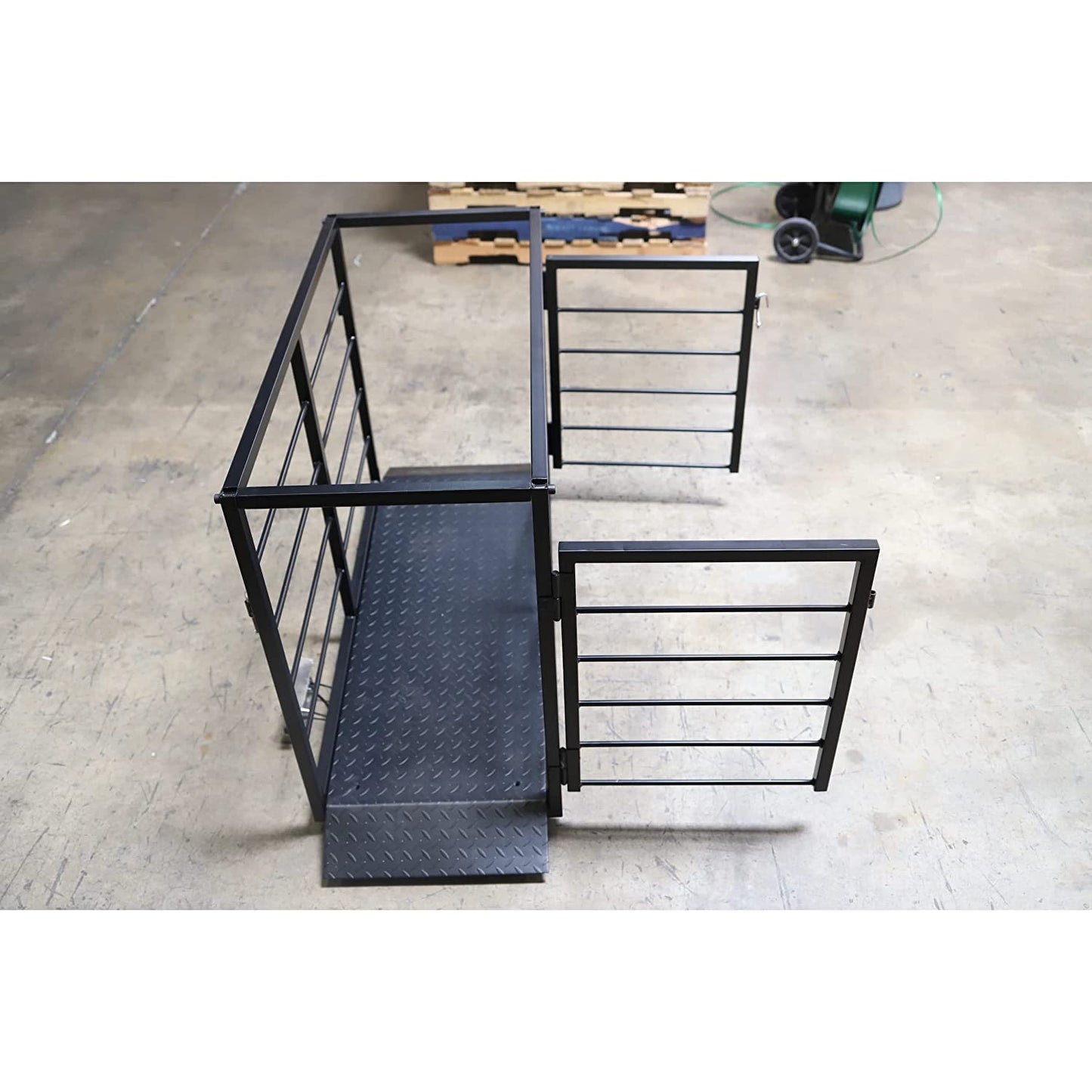 Liberty LS-920-2k Industrial Portable Floor Scale for Small Animal, Platform 50" x 20" / up to 2000 lbs (Made in USA) Scale + Cage System