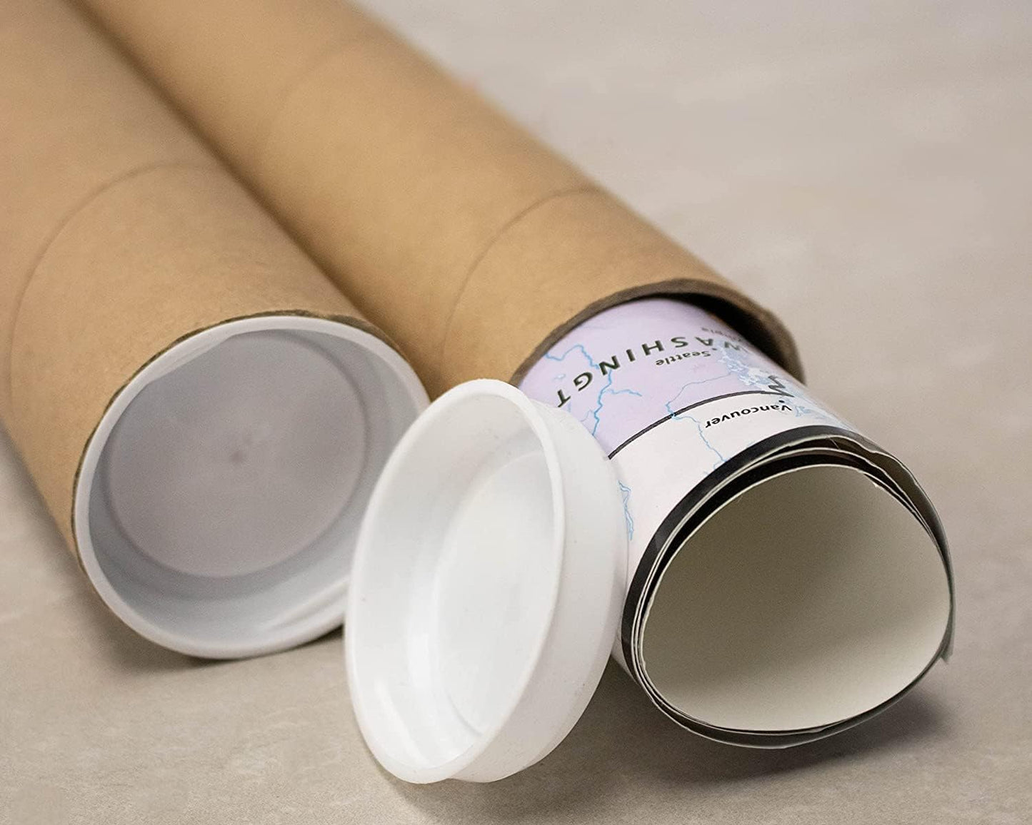 MagicWater Supply Mailing Tube - 2 in x 36 in - Kraft - 1 Pack - for Shipping and Storage of Posters, Arts, Crafts, and Documents