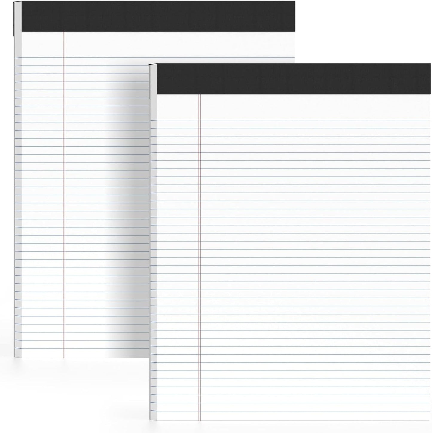 2 Pack of Legal Pads 8.5 x 11 College Ruled Writing Pads 8.5" x 11.75" Notepad 30 Sheets per Note Pads Notebook Study Back 8x11 Pads of Paper
