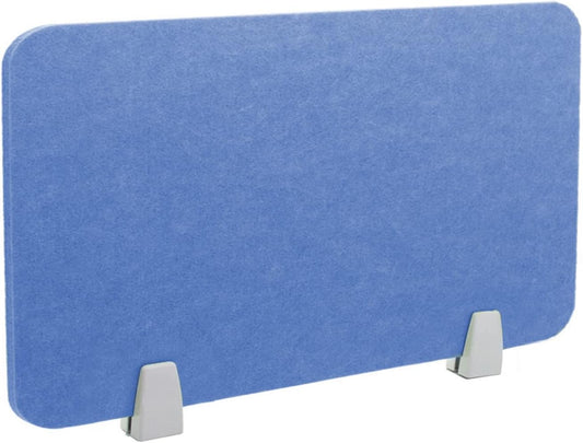 Icegrey Acoustic Desk Divider Privacy Panel Removable Sound Absorbing Desk Partition Board with 2 Clips for Student Call Centers Offices Braries Classrooms Library, Light Blue, 19.5x11.7