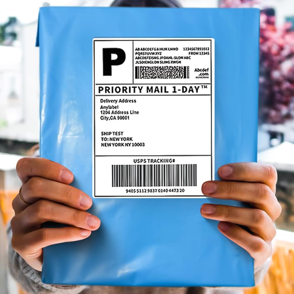 POLYSELLS 500 pcs 14.5x19 Inches Blue Poly Mailers Shipping Envelopes, Strong Adhesive Sealing, Waterproof, and Tear-resistant Postal Mailing Bags for Clothing, Books, and Accessories