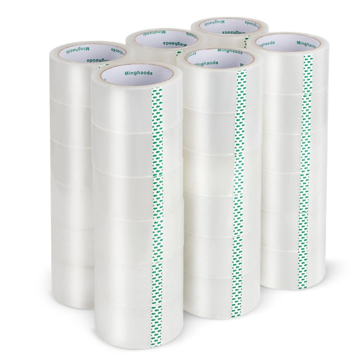 Clear Packing Tape (36 Rolls), Heavy Duty Packaging Tape for Shipping Packaging Moving Sealing, 2 inches Wide, 65 Yards Per Roll