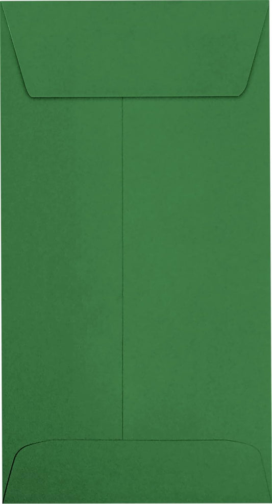 LUXPaper #7 Coin Envelopes | Peel & Press | 3 1/2" x 6 1/2" | Holiday Green | 80lb. Text | 1,000 Qty