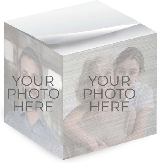 Custom Photo Sticky Note Cube / 600 Sheets / 2.75" Memo Block Printed on 4 Sides/Unique Photo Printed On Each Side